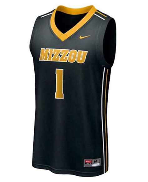 men's nike black missouri tigers replica basketball jersey|missouri tigers jersey.